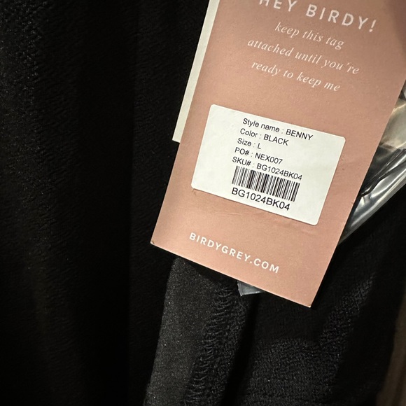 Birdy Grey BENNY DRESS CREPE BLACK LARGE NEW NWT WEDDING BRIDESMAID - Picture 4 of 5